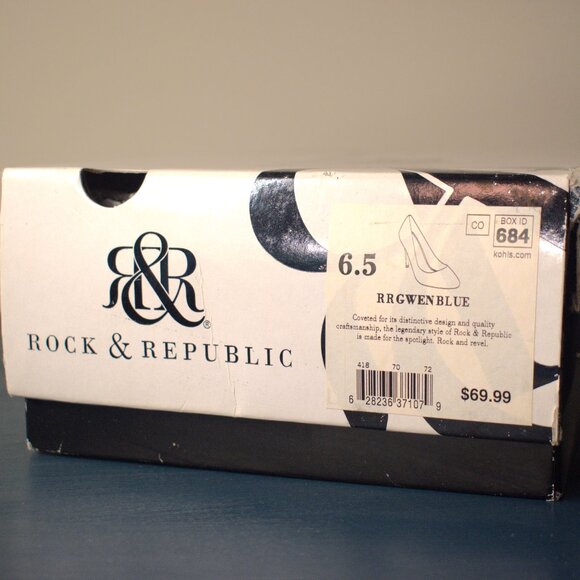 Rock and Republic Blue Heels - Picture 7 of 8